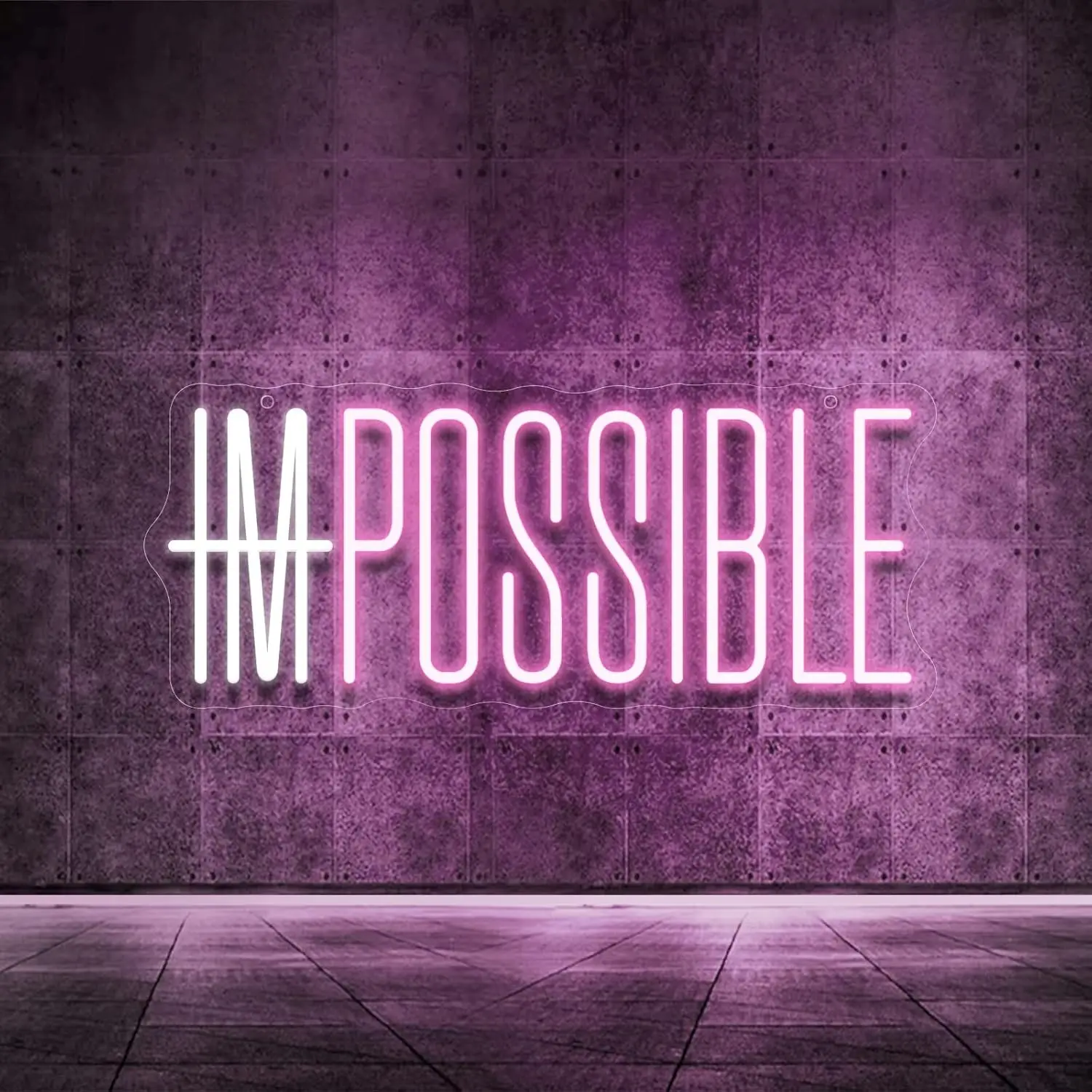 Home Gym Neon Sign - Неоновая вывеска I'm Possible, светодиодный неоновый