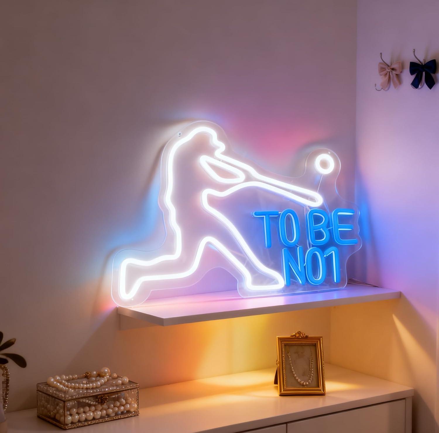 Неоновая вывеска «To Be No1» с – обзор и цена Home Gym Neon Sign
